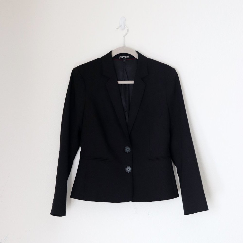 Express Two-Button Black Blazer (6) - image 1